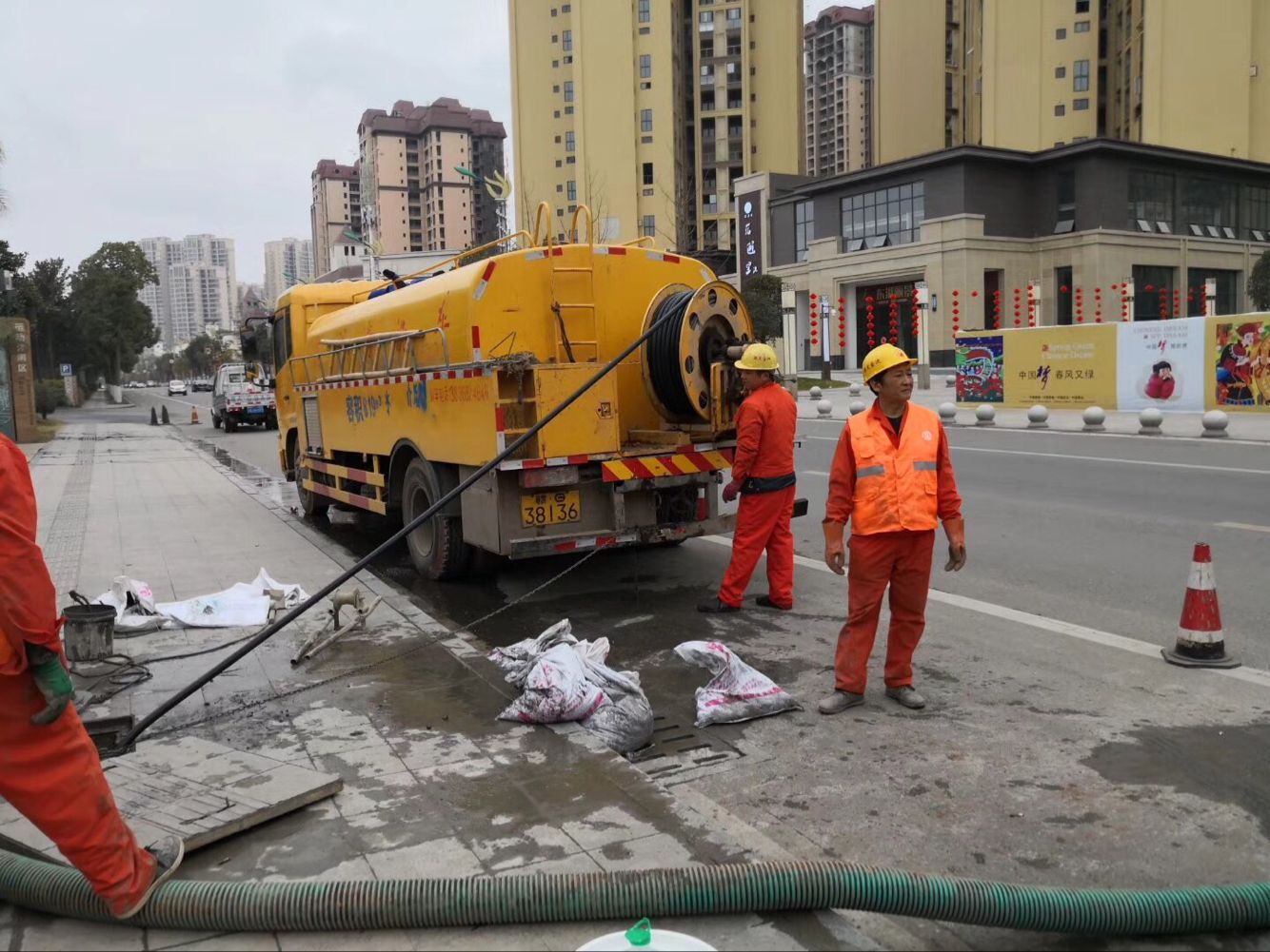 屏南排污管道清淤-管道清洗